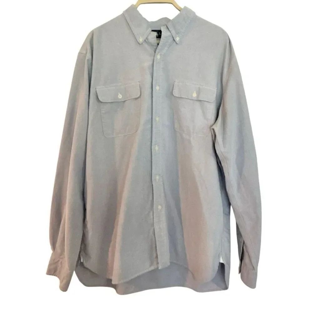 Ralph Lauren blue pocket front button down XL